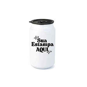 Lata de Alumínio Personalize com Sua Estampa - Branco - 350ml - 1 unidade - Rizzo