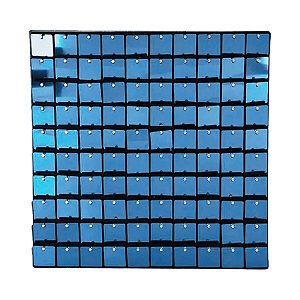 Painel Metalizado Shimmer Wall Azul - 30x30cm - 1 unidade - Rizzo