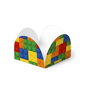 Forminha Para Doces 4 Pétalas - Bloco De Montar - 3,3x2,5cm  - 50 unidades - Nc Toys - Rizzo