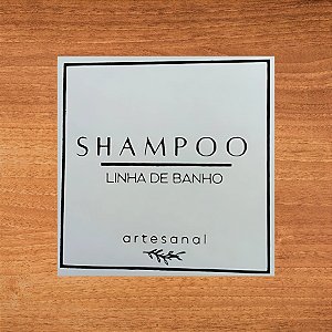 Adesivo Quadrado Decorativo Shampoo Black - 4x4cm - 20 unidades - Stickr - Rizzo