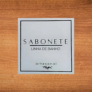 Adesivo Quadrado Decorativo Sabonete Black - 4x4cm - 20 unidades - Stickr - Rizzo