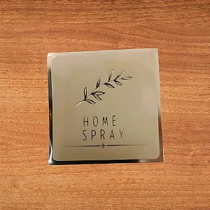 Adesivo Home Spray Nude - Ref.2357 - Hot Stamping - 4x4cm - 20 unidades - Stickr - Rizzo