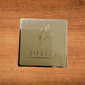 Adesivo Difusor Nude - Ref.2355 - Hot Stamping - 4x4cm - 20 unidades - Stickr - Rizzo