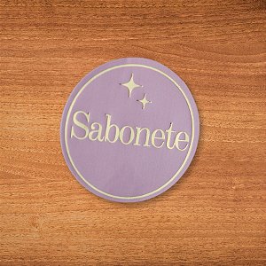 Adesivo Sabonete Pink - Ref.2362 - Hot Stamping - 4x4cm - 20 unidades - Stickr - Rizzo