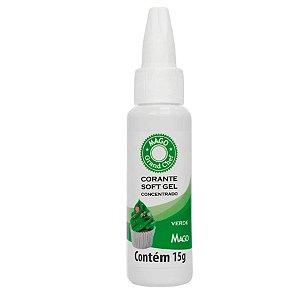 Corante SoftGel Verde 15g Mago