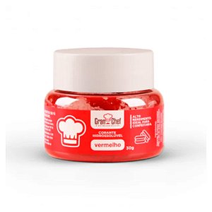 Corante em pó hidrossoluvel Vermelho 30g Granchef