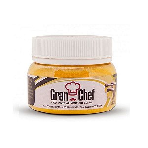 Corante em pó lipossoluvel amarelo 30g Granchef