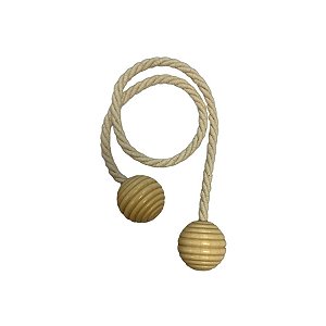 Cordão Rústico Com Pingente De Madeira Clara - 34cm - 1 unidade - Rizzo