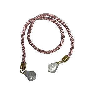 Cordão Decorativo Com Pingente Pião - Rosé Com Ouro - 33,5cm - 1 unidade - Rizzo