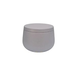 Lata de Metal com Tampa - Branca - 240ml - 8x5,5cm - 1 unidade - Rizzo