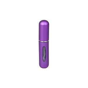 Porta Perfume de Vidro Portátil - Lilás - 5ml - 7,5cm - 1 unidade - Rizzo
