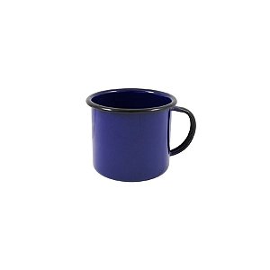Caneca Esmaltada 06 - Azul - 160ml - 6x6cm - 1 unidade - Rizzo