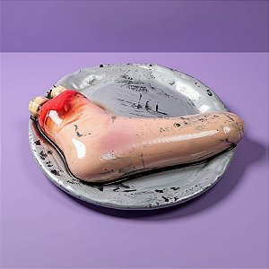 Enfeite Decorativo De Halloween - Bandeja Com Pé - 29x29cm - 1 unidade - Rizzo