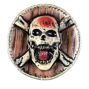 Enfeite Decorativo de Halloween - Bandeja Prata - 39,5x39,5cm - 1 unidade - Rizzo
