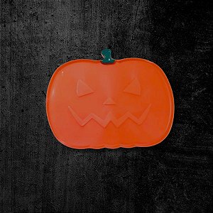 Enfeite Decorativo Halloween - Bandeja De Abóbora - Laranja Neon - 20x15cm - 1 unidade - Rizzo