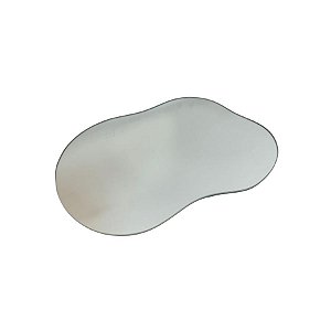 Bandeja Mesa Orgânica Com Pé - Espelho - 20x30cm - 1 unidade - Rizzo