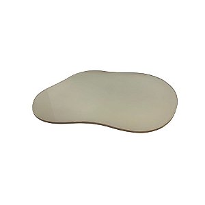 Bandeja Mesa Orgânica Com Pé - Nude - 16x22cm - 1 unidade - Rizzo