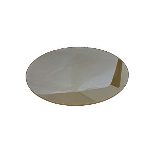 Bandeja Mesa Disco Com Pé - Ouro - 19cm - 1 unidade - Rizzo