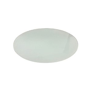 Bandeja Mesa Disco Com Pé - Branco - 19cm - 1 unidade - Rizzo