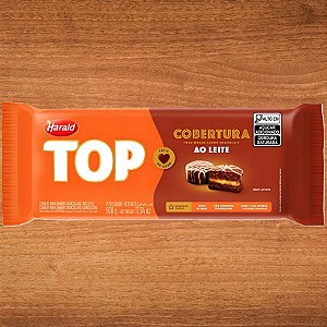 Cobertura em Barra Fracionada Chocolate Ao Leite - Top - 500g - 1 unidades - Harald - Rizzo