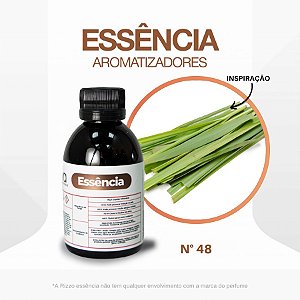 Essência Capim Limao Concentrada para Ambientes N°48 - 100 g - 1 unidade - Rizzo
