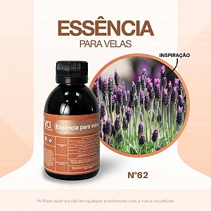Essência Lavanda Francesa Concentrada Para Velas N°62 - 100g - 1 unidade - Vya - Rizzo