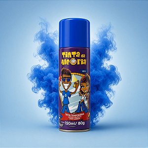 Tinta Temporária Spray para Cabelo - Azul - 150ml - 1 unidade - Dalegria - Rizzo