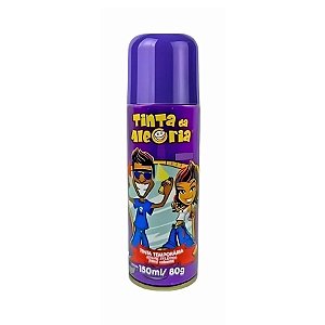 Tinta Temporária Spray para Cabelo - Roxo - 150ml - 1 unidade - Dalegria - Rizzo