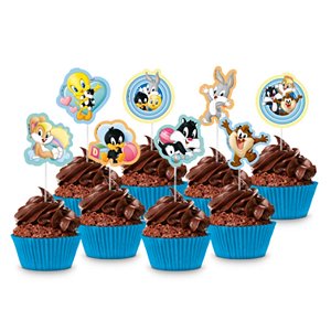 Pick Decorativo - Looney Tunes Baby - 8 unidades - Rizzo