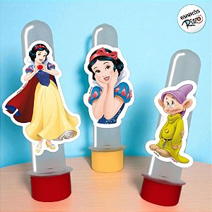 Mini Personagens Decorativos - Branca de Neve - 12 unidades - Disney Original - Rizzo