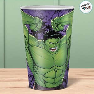 Copo de Papel - Hulk - 180ml - 8 unidades - Disney Original - Rizzo