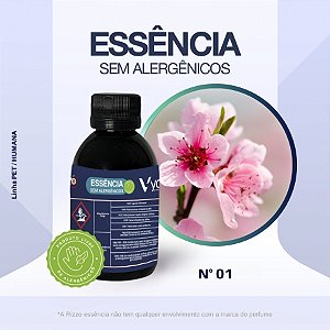 Essência Peach Blossom Concentrada para Perfumaria e Animais N°01 - 100g - Allergen Free - 1 unidade - Vya - Rizzo
