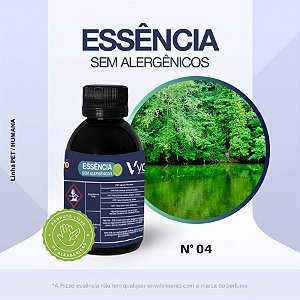Essência Green Reflection Concentrada para Perfumaria e Animais N°04 - 100g - Allergen Free - 1 unidade - Vya - Rizzo