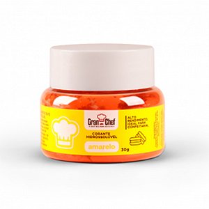 Corante em pó hidrossoluvel amarelo 30g Granchef