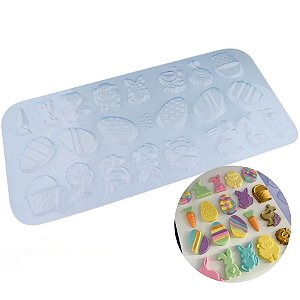 Forma de Acetato Apliques de Páscoa - Ref.10341 - 1 unidade - BWB - Rizzo