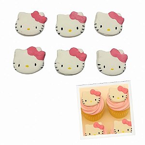 Confeito de Açúcar - Hello Kitty - 6 unidades - Abelha Confeiteira - Rizzo