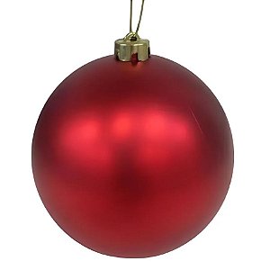 Bola De Natal Fosca Grande - Vermelha - 20cm - 1 unidade - Rizzo
