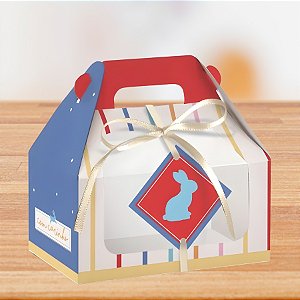 Caixa Maleta Kids Com Visor de Páscoa - 12x8x12cm - 10 unidades - Cromus - Rizzo