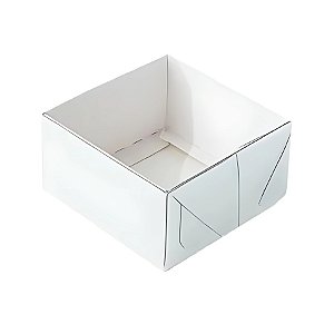 Caixa Pvc N°8 Branca Para Doces - 6,5x6,5x3cm - 10 unidades - Assk - Rizzo