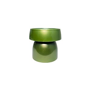 Boleira Cogumelo Pequena - Verde Eucalipto - 12x13cm - 1 unidade - Rizzo