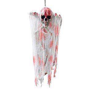 Enfeite Decorativo de Halloween - Caveira Aurélio - 33x38cm - 1 unidade - Rizzo