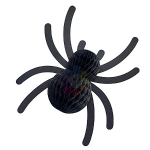 Enfeite Decorativo de Halloween - Aranha Colmeia - 29cm - 1 unidade - Rizzo