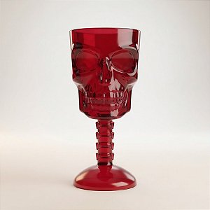Taça Para Festa - Caveira Vermelha - Halloween - 1 unidade - Rizzo