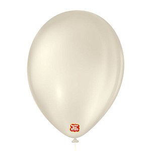 Balão de Festa Látex Liso - Areia - Balões São Roque - Rizzo