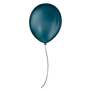 Balão de Festa Látex Liso - Azul Petróleo - Balões São Roque