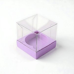 Caixa Mini Bolo M (7x7x7cm) Lilás - 10 unidades - Assk - Rizzo