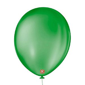 Balão de Festa Látex Liso - Verde Bandeira - Balões São Roque