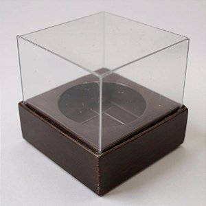 Caixa Mini Bolo P (5x5x5cm) Marrom - 10 unidades - Assk - Rizzo