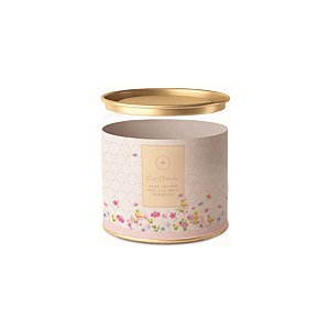 Lata Para Doces Rígida - Florens - Rosa - 1 unidade - Cromus - Rizzo