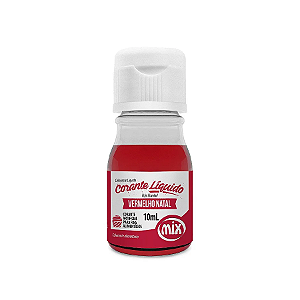 Corante Liquido Vermelho Natal 10ml Mix